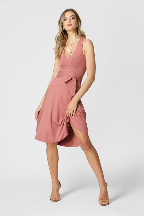 Vestido Pal Matelasse - Rose Esc 3