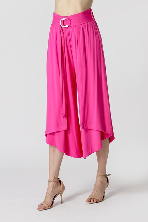 Calça Transapassada em Malha - Pink 10