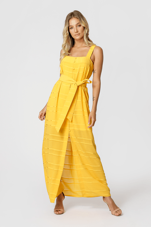 Vestido com Fenda - Sol