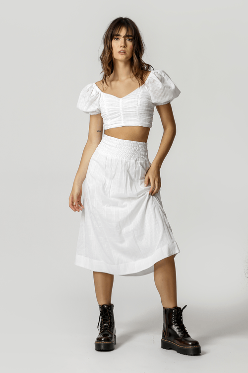 Blusa Cropped Franzida - Off White 90126