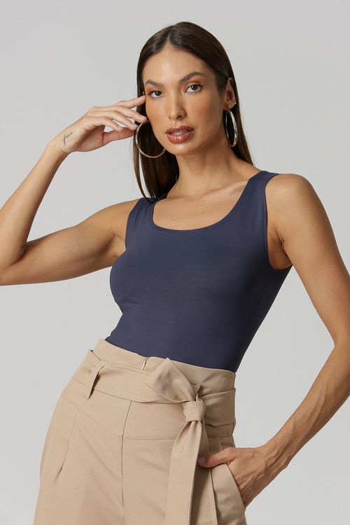 Blusa Regata Básica - Marinho 1