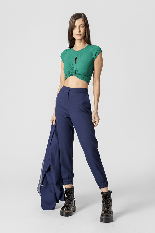 Blusa com Twist - Garrafa