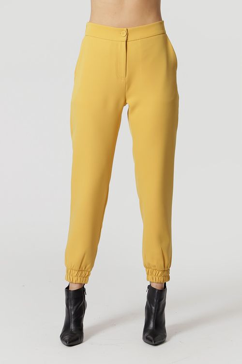 Calça Jogging Crepe - Mostarda 2