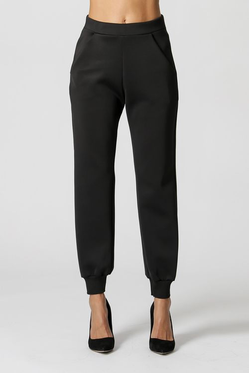 Calça Cenoura com Punho - Preto