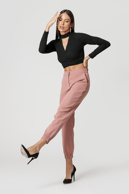 Blusa Gola Alta - Preto