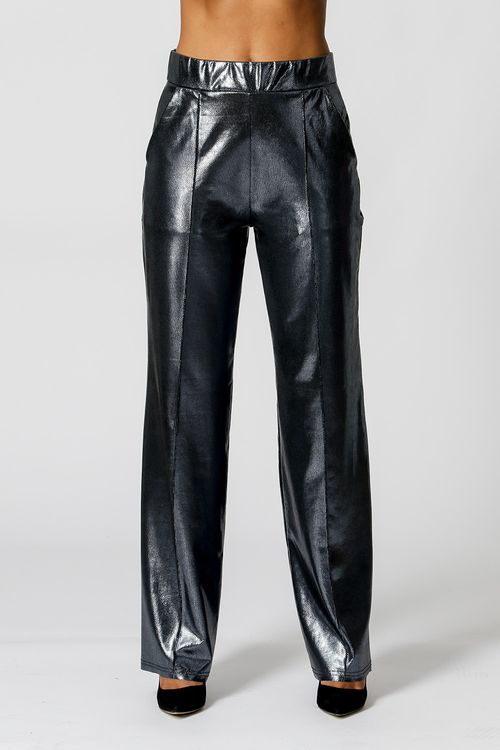 Calça Pantalona Brilho - Marinho