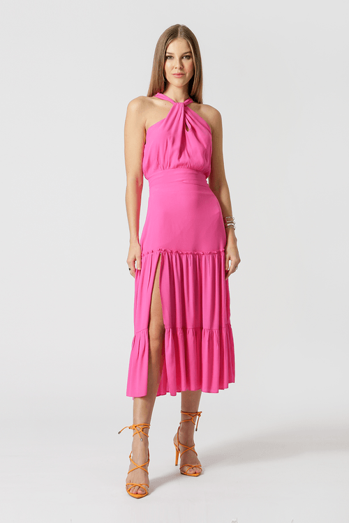 Blusa Cropped Decote Transpassado - Pink 1