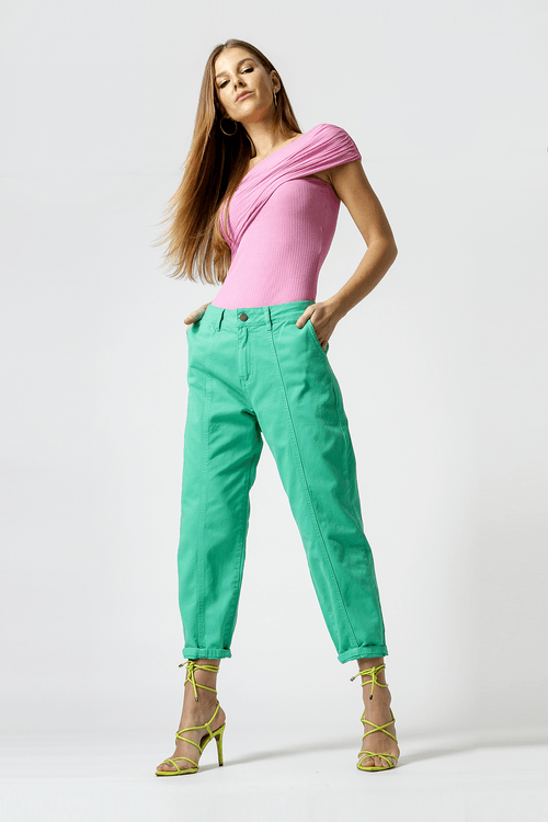 Blusa Com Um Ombro - Pink Claro