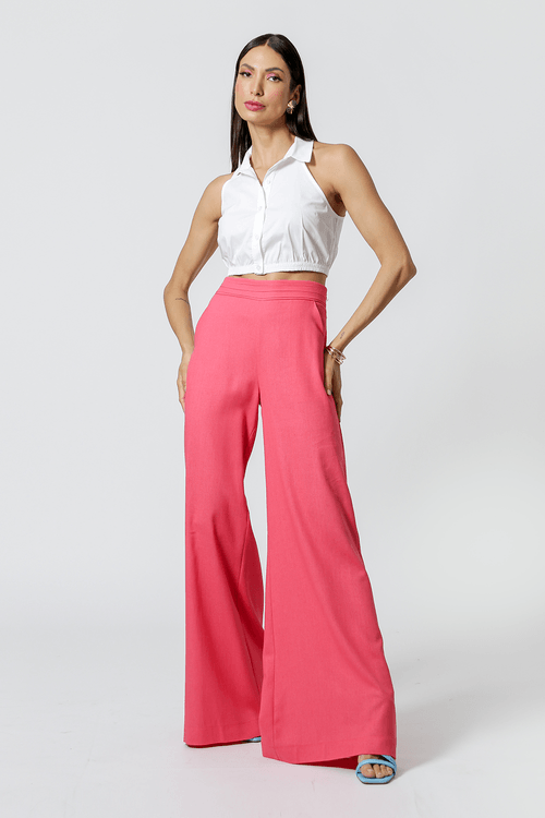 Camisa Regata Cropped - Branco