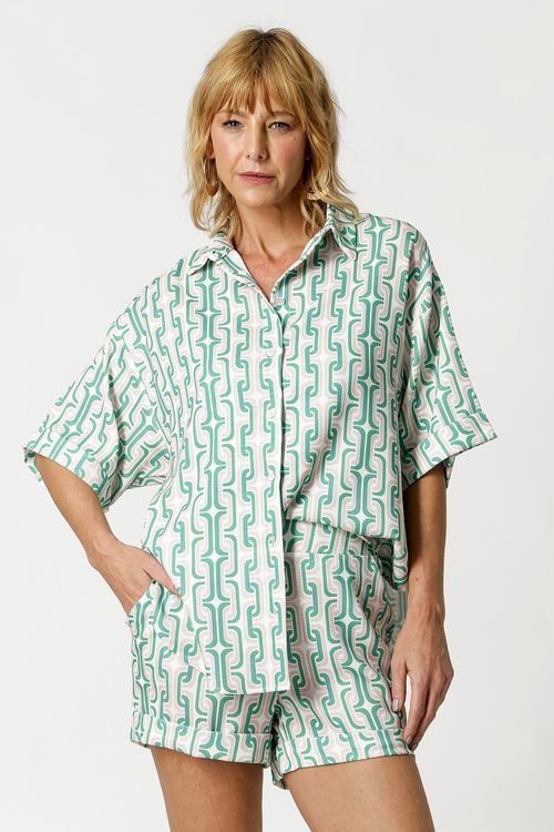 Camisa Estampada - Bandeira 7175