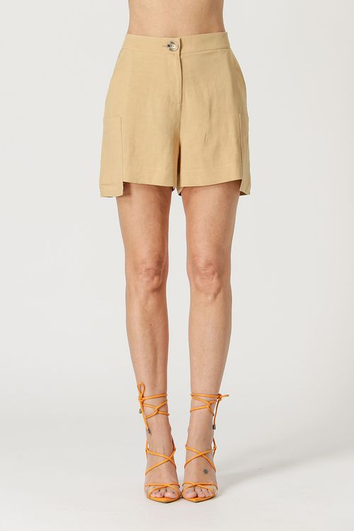 Short Bolsos Cargo - Bege Esc