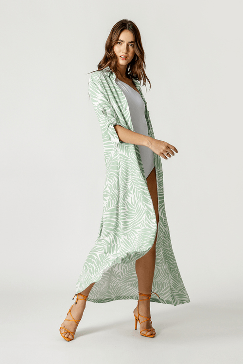 Chemise Com Faixa Na Cintura - Verde 90137
