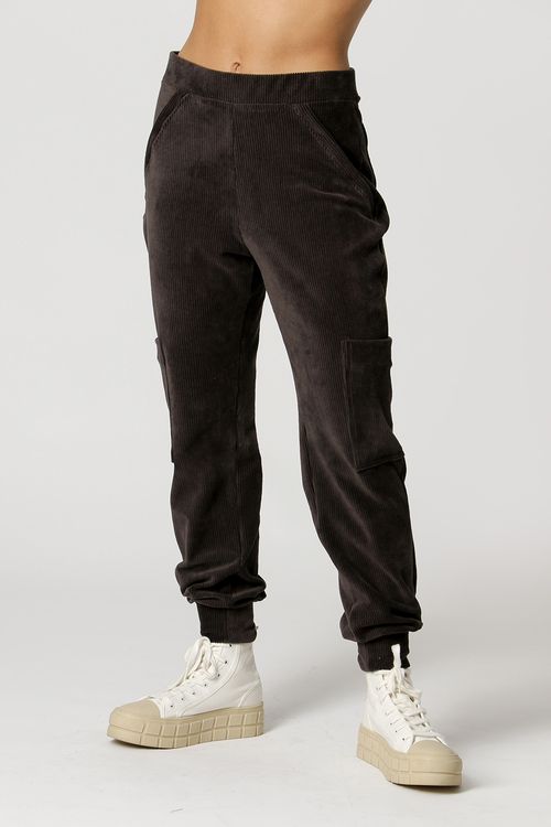 Calça Com Bolso Utilitaria - Fumaca