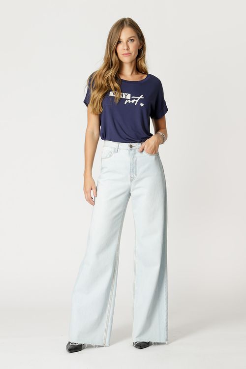 T-Shirt Why Not - Marinho 12