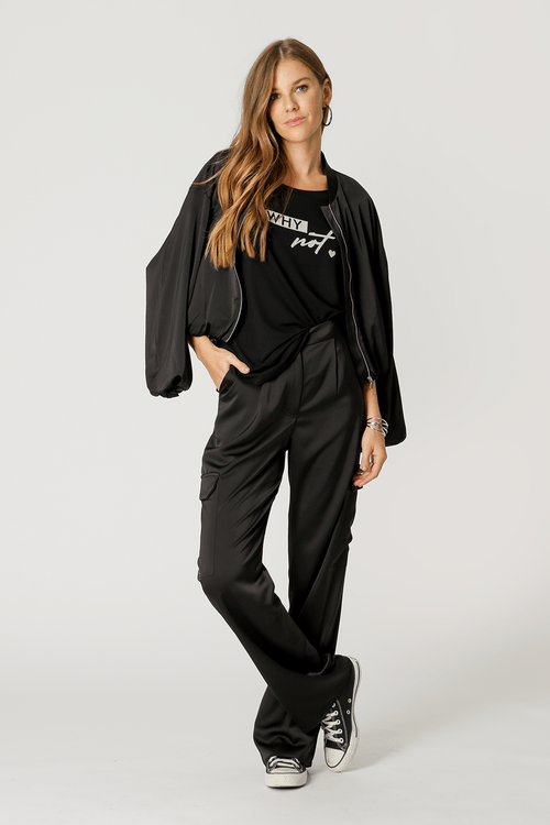 T-Shirt Why Not - Preto