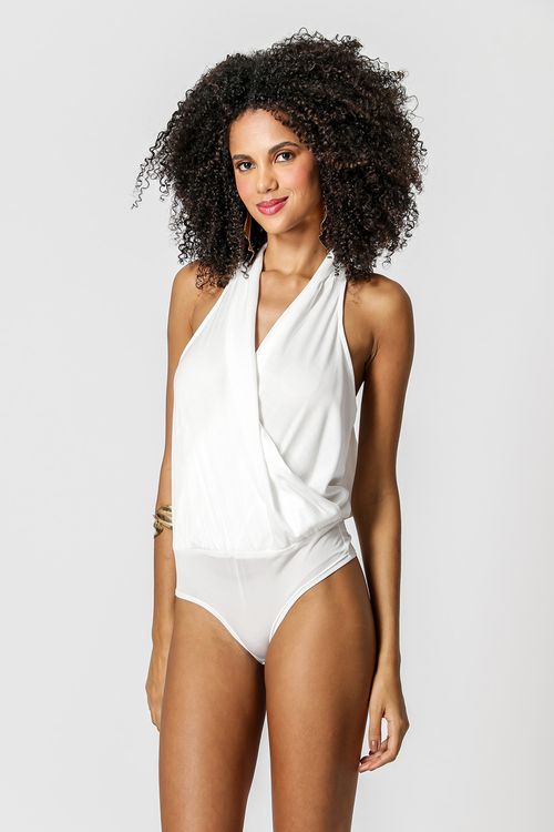 Body Frente Única Transpassada - Off White