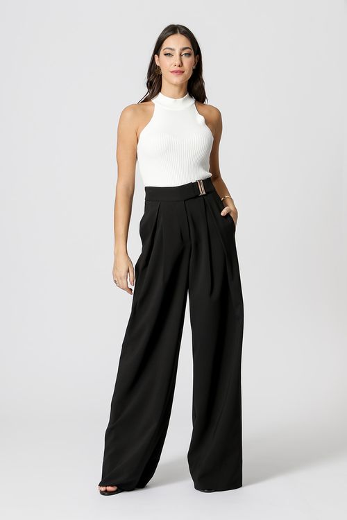 Blusa Cava Americana com Gola - Off White