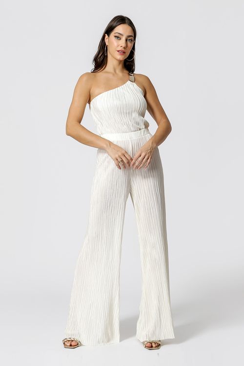 Body Ombro Único Com Fivela - Off White