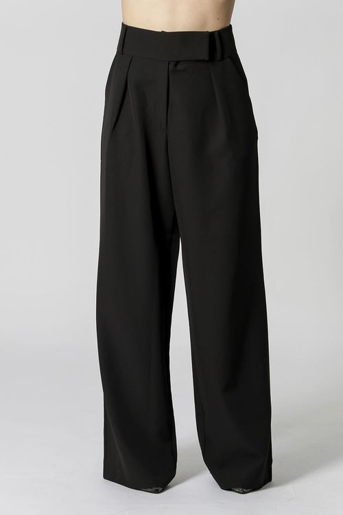 Calça Pantalona Cós Minimalista - Preto