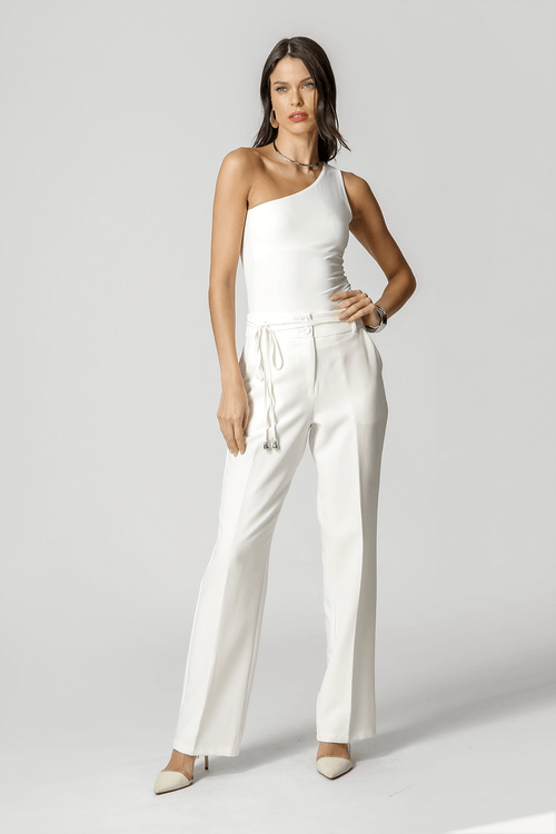 Blusa Ombro Único Malha Amni - Off White 1