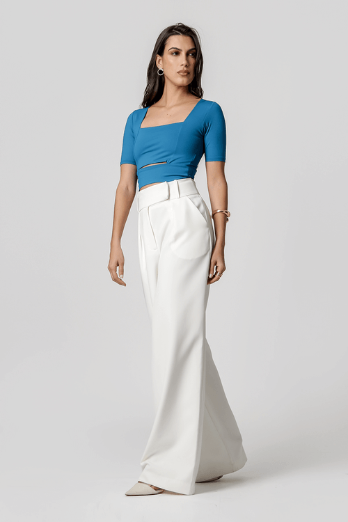 Blusa Decote Quadrado - Ocean