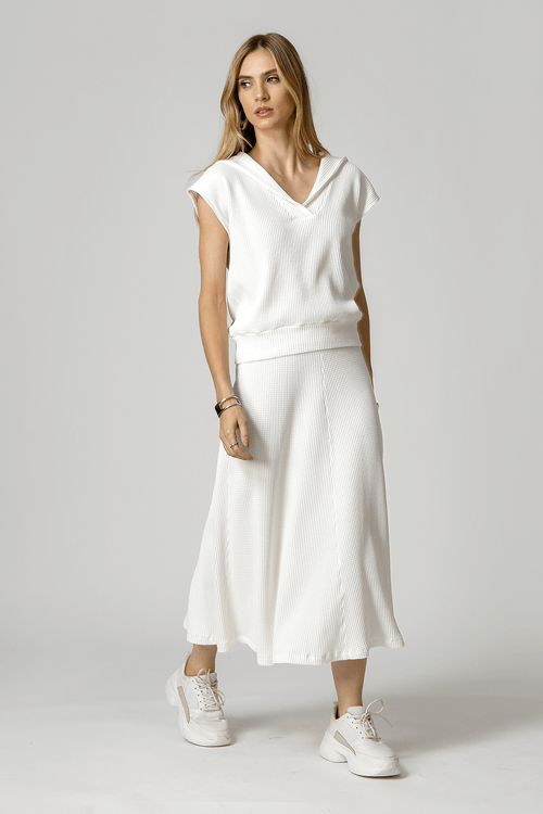 Saia Evase Tricot - Off White