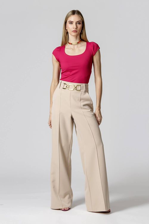 Blusa Decote Quadrado Ombro Franzido - Vinho 1