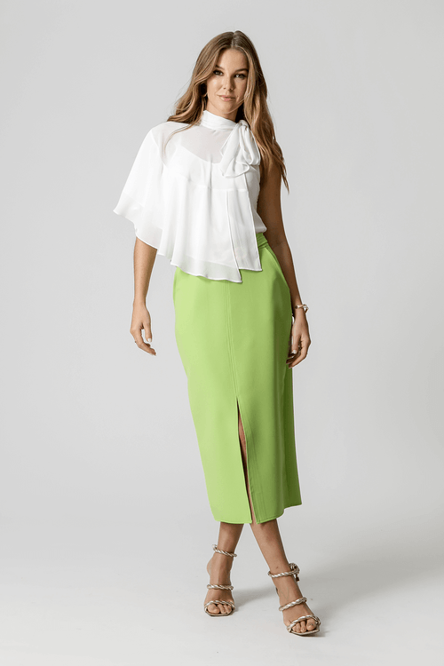 Regata Com Capa Assimétrica - Off White