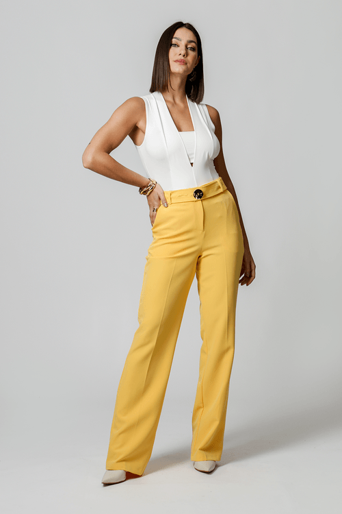 Body Com Decote Profundo - Off White 1
