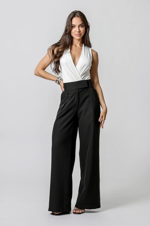 Body Transpassado Com Pregas - Off White 1