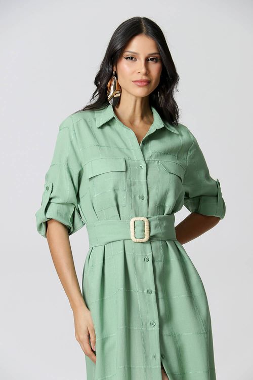 Chemise Com Bolsos Frontais - Garrafa Cl