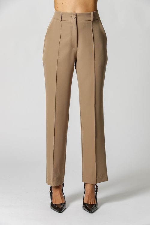Calça Reta Com Recorte Frontal - Fendi