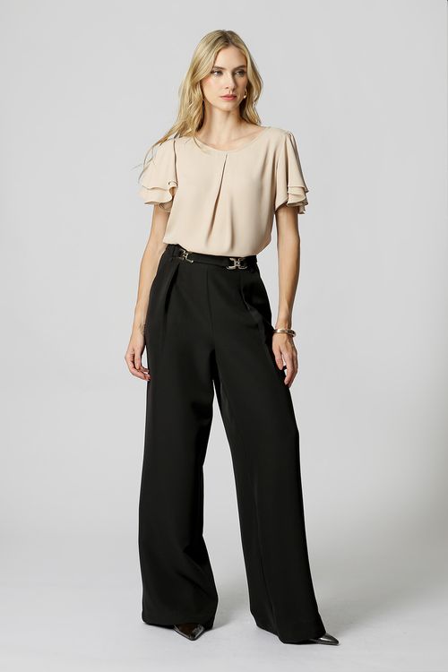 Blusa Manga Dupla - Areia 1