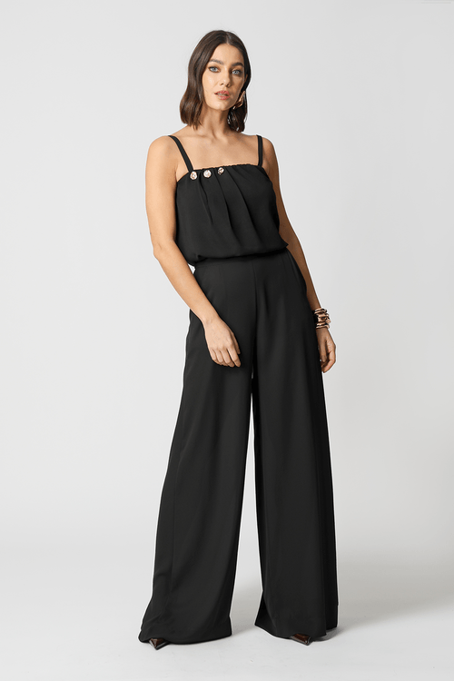 Blusa Cropped Balonê - Preto