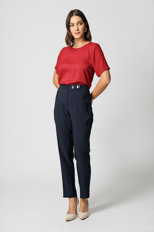 Blusa Com Manga Barra Italiana - Vinho 1